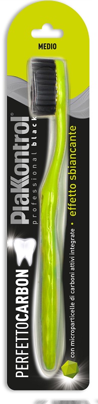 PLAKKONTROL PERFETTO CARBON SPAZZOLINO MANUALE BLISTER 1 PEZZO - fitfarma.it