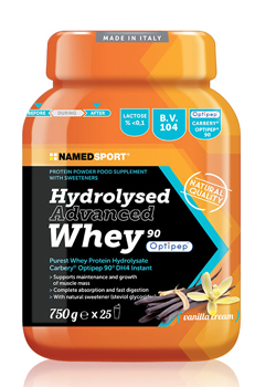HYDROLYSED ADVANCED WHEY VANILLA CREAM BARATTOLO POLVERE ORALE 750 G - fitfarma.it