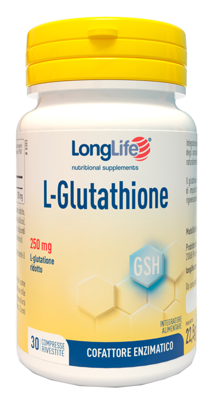 LONGLIFE L-GLUTATHIONE 250 MG 30 COMPRESSE - fitfarma.it