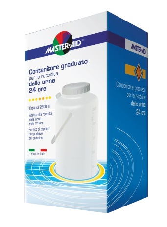 CONTENITORE RACCOLTA URINA MASTER-AID 24 H 2500 ML - fitfarma.it