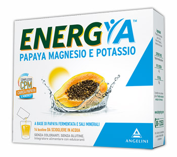 ENERGYA PAPAYA MAGNESIO POTASSIO 14 BUSTINE - fitfarma.it