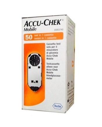 STRISCE MISURAZIONE GLICEMIA ACCU-CHEK MOBILE 50 TEST MIC 2 - fitfarma.it