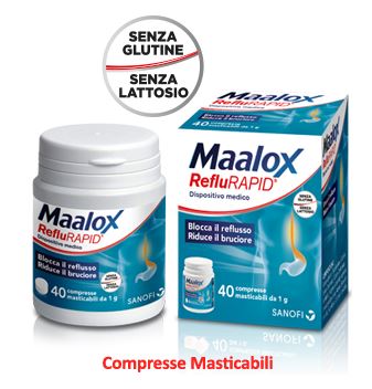 MAALOX REFLURAPID 40 COMPRESSE MASTICABILI - fitfarma.it