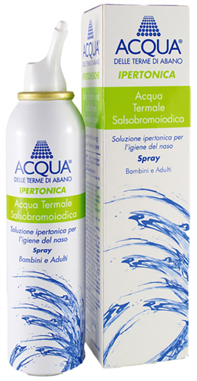 ACQUA DELLE TERME DI ABANO IPERTONICA SPRAY IRRIGAZIONE NASALE 125 ML - fitfarma.it