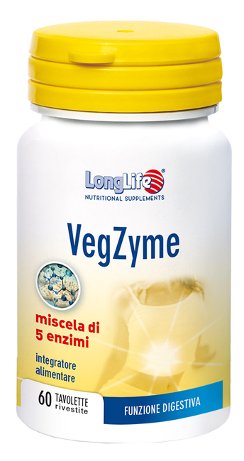 LONGLIFE VEGZYME 60 TAVOLETTE - fitfarma.it