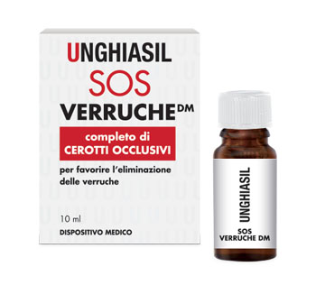 DISPOSITIVO MEDICO PER VERRUCHE IN FLACONE CON PENNELLINO 10 ML + 9 CEROTTI COPRIVERRUCA - fitfarma.it