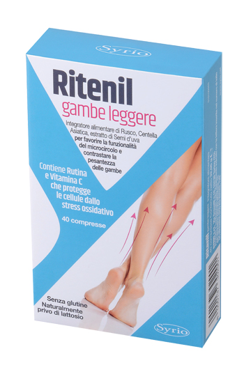 RITENIL GAMBE LEGGERE 40 COMPRESSE - fitfarma.it