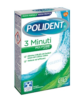 POLIDENT 3 MINUTI 66 COMPRESSE - fitfarma.it