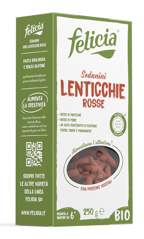 FELICIA BIO SEDANINI LENTICCHIE ROSSE 250 G - fitfarma.it