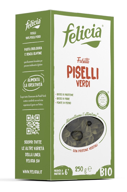 FELICIA BIO FUSILLI PISELLI VERDI 250 G - fitfarma.it
