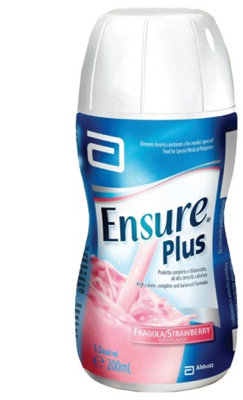 ENSURE PLUS FRAGOLA 4 BOTTIGLE DA 200 ML - fitfarma.it