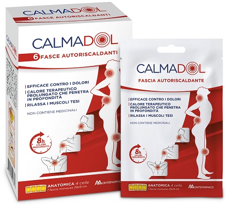 CALMADOL FASCIA RISCALDANTE PACK 6 PEZZI - fitfarma.it