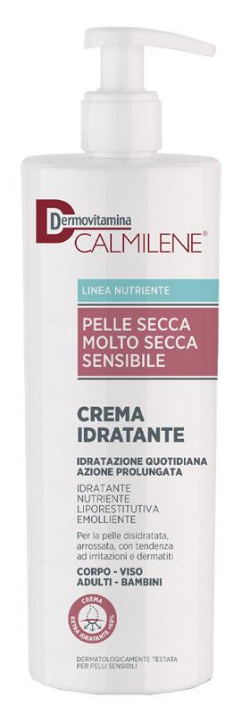 DERMOVITAMINA CALMILENE CREMA IDRATANTE PER PELLE SECCA, MOLTO SECCA O SENSIBILE 500 ML - fitfarma.it