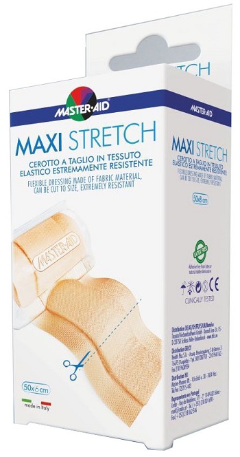 MASTER-AID STRETCH CEROTTO A TAGLIO IN TESSUTO ELASTICO RESISTENTE 50 X 6 CM - fitfarma.it