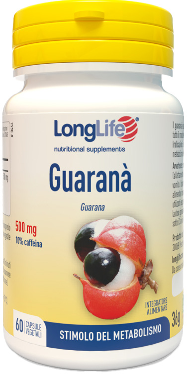 LONGLIFE GUARANA 60 CAPSULE VEGETALI - fitfarma.it
