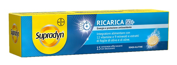 SUPRADYN RICARICA 50+ 15 COMPRESSE EFFERVESCENTI - fitfarma.it