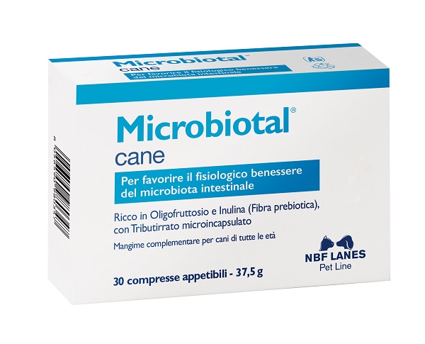 MICROBIOTAL CANE BLISTER 30 COMPRESSE APPETIBILI - fitfarma.it