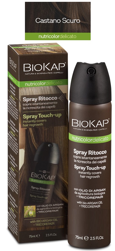 BIOS LINE BIOKAP NUTRIDEL SPRAY RITOCCO CASTANO SCURO 75 ML - fitfarma.it