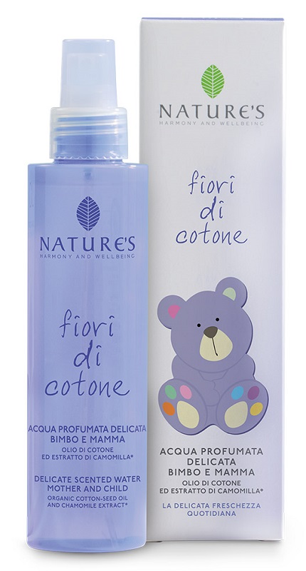 NATURES FIORI DI COTONE ACQUA PROFUMATA DELICATA BIMBO E MAMMA 150 ML - fitfarma.it