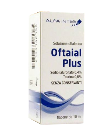 SOLUZIONE OFTALMICA OFTAIAL PLUS ACIDO IALURONICO 0,4% E TAURINA 10ML - fitfarma.it