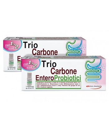 TRIOCARBONE ENTEROPROBIOTICI 7 FLACONCINI X 10 ML - fitfarma.it
