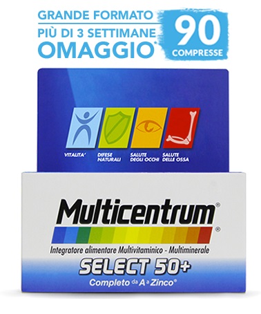 MULTICENTRUM SELECT 50+ 90 COMPRESSE - fitfarma.it
