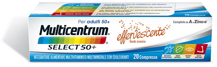 MULTICENTRUM SELECT EFFERVESCENTE 20 COMPRESSE - fitfarma.it