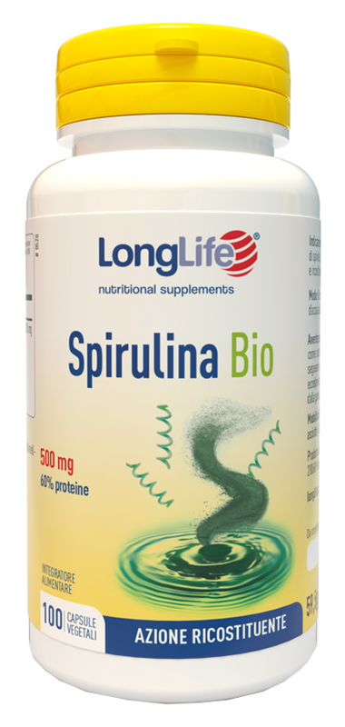 LONGLIFE SPIRULINA BIO 500 MG 100 CAPSULE VEGETALI - fitfarma.it