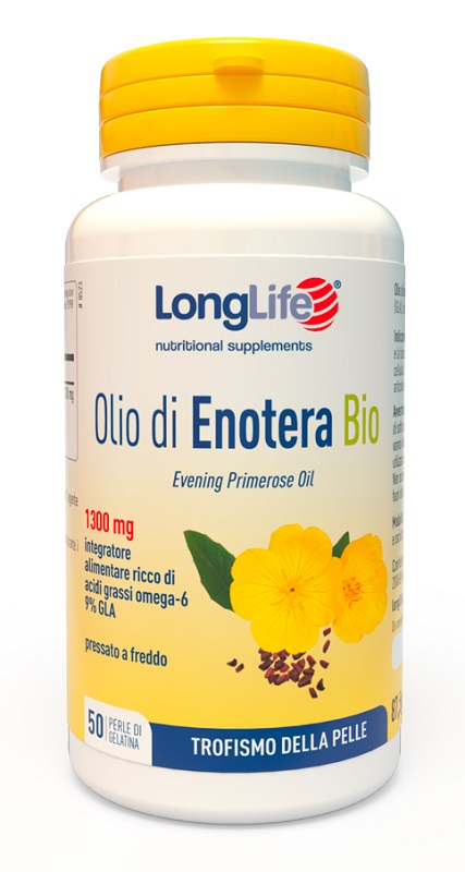 LONGLIFE OLIO ENOTERA BIO 1300 MG 50 PERLE - fitfarma.it