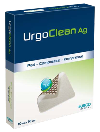 MEDICAZIONE TNT ASSORBENTE GELIFICANTE URGOCLEAN AG/SILVER 6X6CM 5 PEZZI - fitfarma.it
