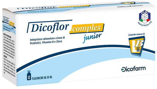 DICOFLOR COMPLEX JUNIOR 12 FLACONI DA 10 ML - fitfarma.it