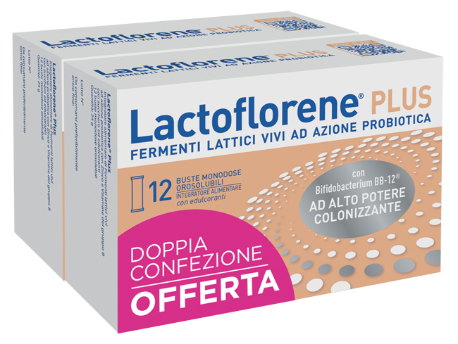 LACTOFLORENE PLUS BIPACK 12 BUSTINE 48 G - fitfarma.it
