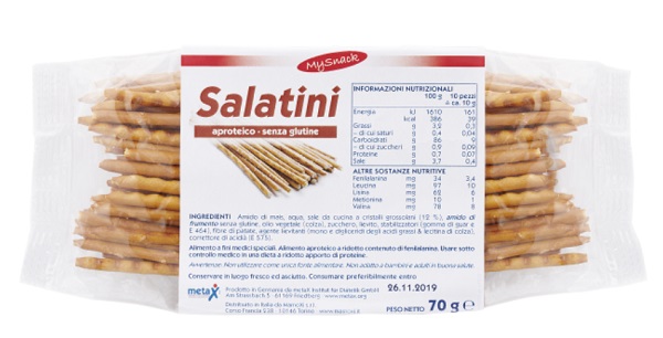 MY SNACK SALATINI 70 G - fitfarma.it