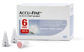 AGO PER PENNA DA INSULINA ACCU-FINE PEN NEEDLE ACCU-CHEK GAUGE 32 X 6MM 100 PEZZI - fitfarma.it