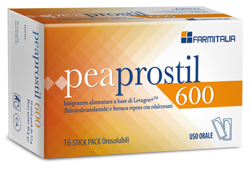 PEAPROSTIL 600 16 STICK PACK OROSOLUBILI - fitfarma.it