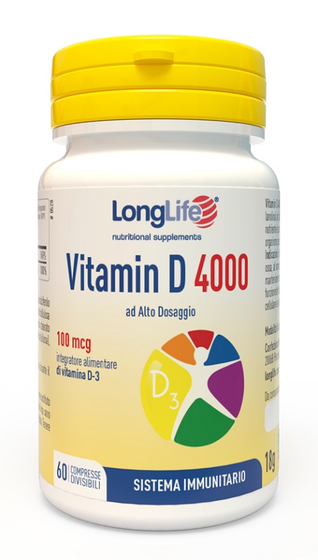 LONGLIFE VITAMIN D 4000UI 60 COMPRESSE - fitfarma.it