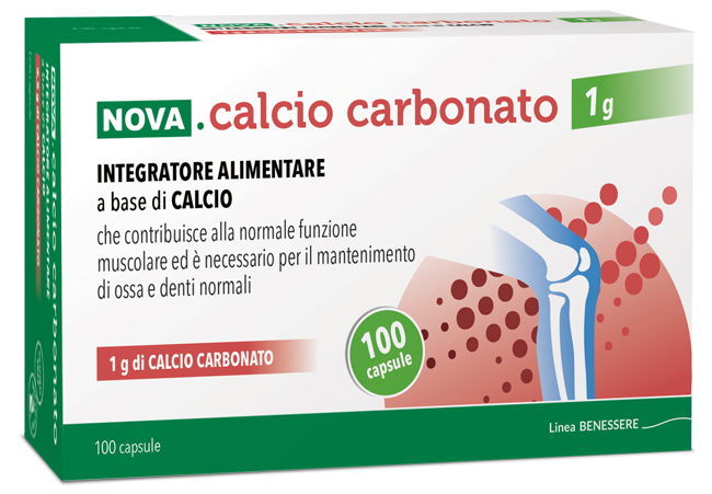 NOVA CALCIO CARBONATO 1 G 100 CAPSULE - fitfarma.it