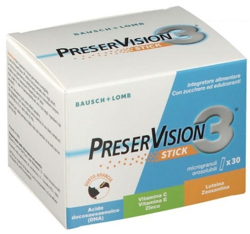 PRESERVISION 3 30 STICK OROSOLUBILI DA 2 G - fitfarma.it