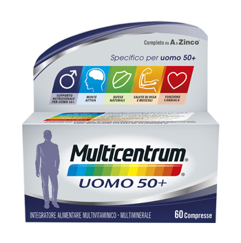 MULTICENTRUM UOMO 50+ 60 COMPRESSE - fitfarma.it