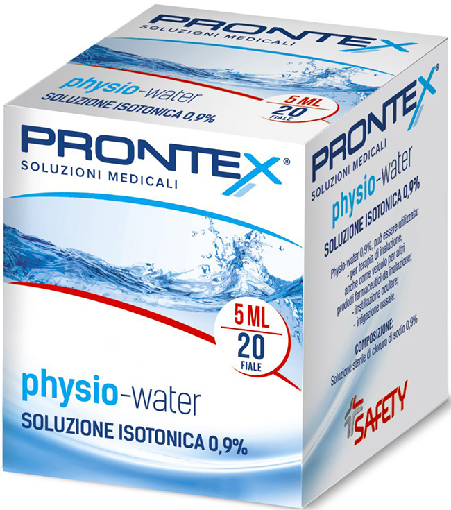 SOLUZIONE FISIOLOGICA PRONTEX PHYSIO ISOTONIC 20 FIALE DA 5 ML - fitfarma.it