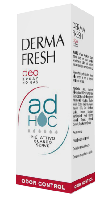 DERMAFRESH DEO SPRAY NO GAS AD HOC ODOR CONTROL DEODORANTE 100 ML - fitfarma.it