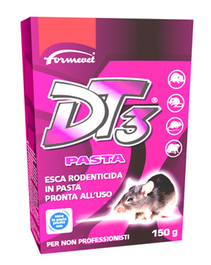 DT3 PASTA ESCA RODENTICIDA PRONTA ALL'USO 150 G - fitfarma.it