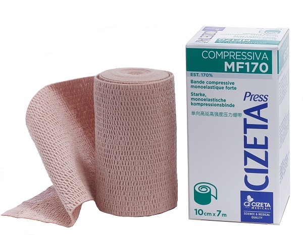 CIZETA PRESS COMPRESSIVA MF170 BENDA MONOELASTICA FORTE EST M 7X10 CM - fitfarma.it