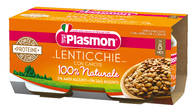 PLASMON OMOGENEIZZATO LENTICCHIE 2 X 80 G - fitfarma.it
