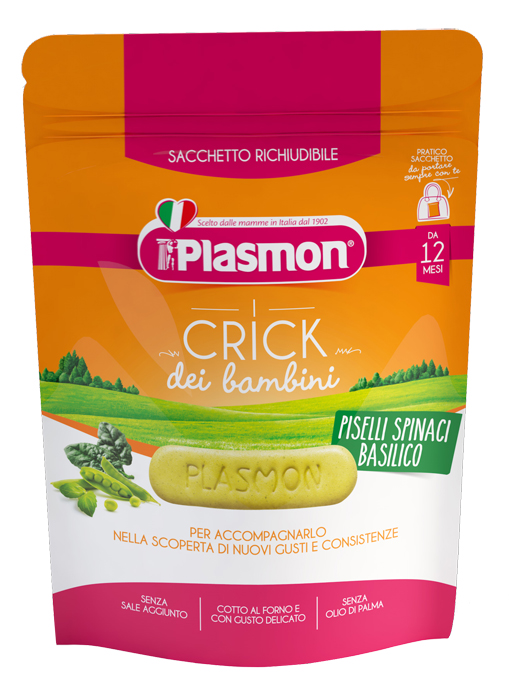 PLASMON CRICK SPINACI E PISELLI 100 G - fitfarma.it