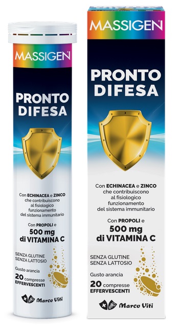 MASSIGEN PRONTO DIFESA 20 COMPRESSE EFFERVESCENTI - fitfarma.it