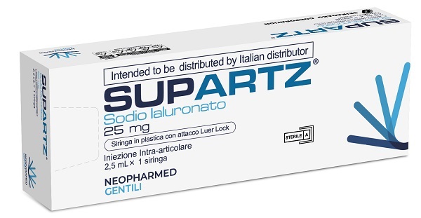 SIRINGA PRERIEMPITA INTRA-ARTICOLARE SUPARTZ ACIDO IALURONICO 25 MG 2,5 ML 1 PEZZO - fitfarma.it