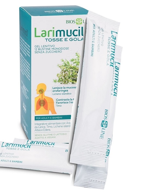 LARIMUCIL TOSSE GOLA 12 BUSTINE 10 ML - fitfarma.it