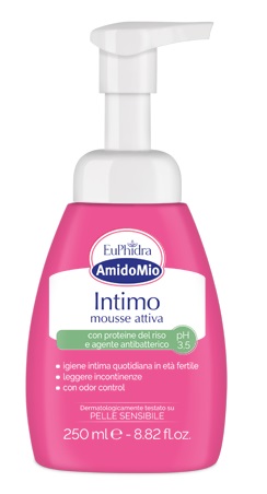 EUPHIDRA AMIDOMIO INTIMO MOUSSE ATTIVA PH 3,5 250 ML - fitfarma.it