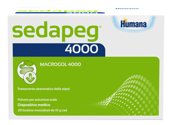 SEDAPEG 4000 20 BUSTINE MONODOSE X 10G HUMANA - fitfarma.it